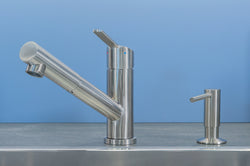 Keukenkraan RVS Mizzo Design Patro - Keukenkraan met Uittrekbare Uitloop - Keukenkraan met Sproeikop