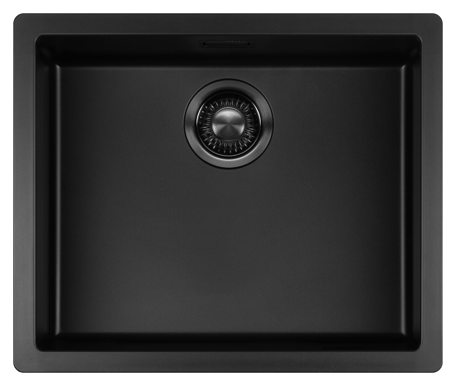 Composiet Zwarte Spoelbak 50 cm onderbouw/opbouw Mizzo Ambro- Spoelbak Zwart Keuken