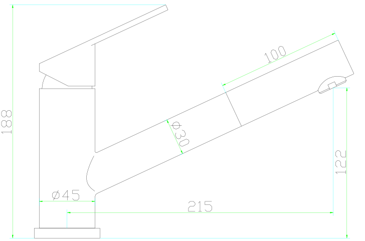 Mizzo RVS keukenkraan Petito – Design Mengkraan Keuken Roestvrijstaal