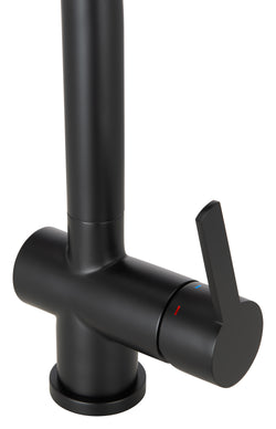 Mizzo RVS Keukenkraan Verdo Zwart - Moderne Zwarte Keuken Mengkraan