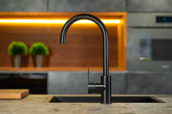 Mizzo RVS Keukenkraan Verdo Zwart - Moderne Zwarte Keuken Mengkraan