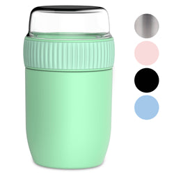 Coninx Thermos Food Container - Warming Container eten voor thuis en onderweg - Thermos Food Box Lekvrije - Thermos Mok 840ml groen