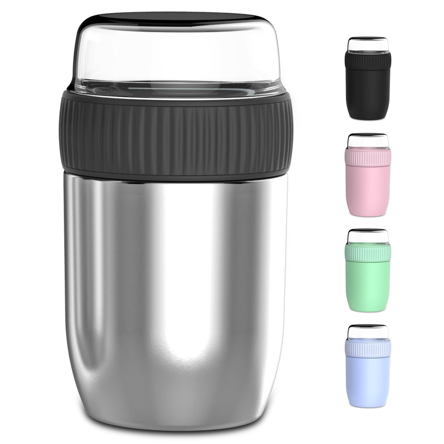 Coninx Thermos Food Container - Warming Container eten voor thuis en onderweg - Thermos Food Box Lekvrije - Thermos Mok 840ml RVS