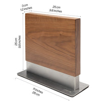 Coninx Magnetisch Messenblok zonder Messen - Walnoot Hout