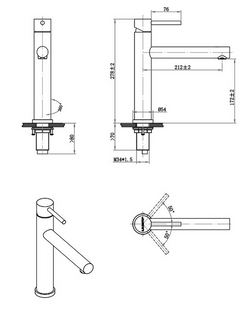 Mizzo RVS keukenkraan Stori - Mengkraan Keuken Roestvrijstaal - Design Keukenkraan