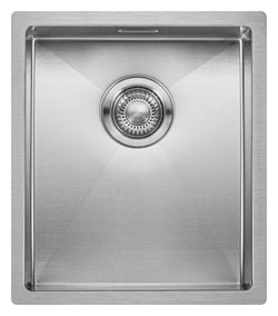 Spoelbak Keuken 34 cm onderbouw / vlakbouw - RVS spoelbak MIZZO Linea - Spoelunit