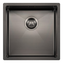 Mizzo Linea kitchen sink Gunmetal 40-40 | Flushmount - Topmount - Undermount